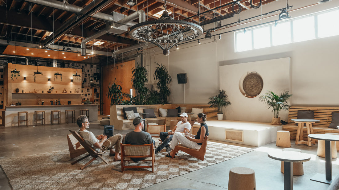 a group sips MUD\WTR at :gather