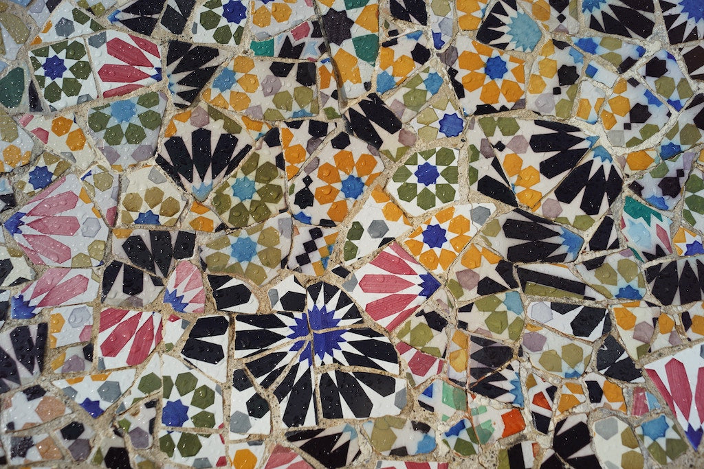 colorful tile mosaic pattern