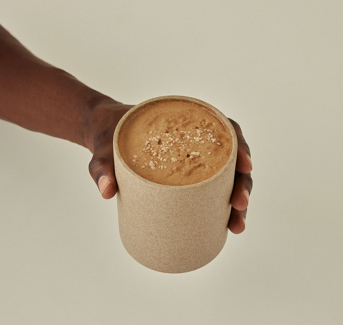 Beverage containing mushroom boost