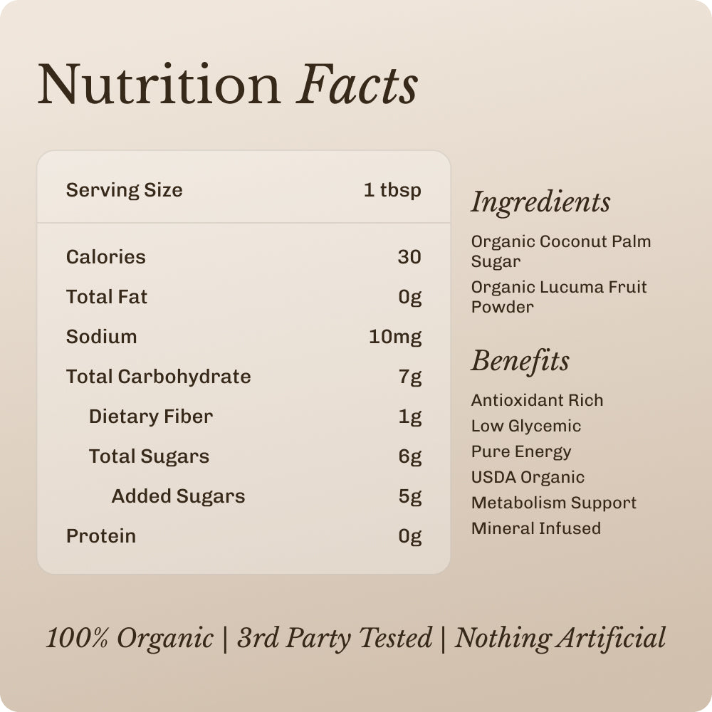 coconut palm nectar nutrition facts Coconut Sweetener (90 serving) – MUD\WTR