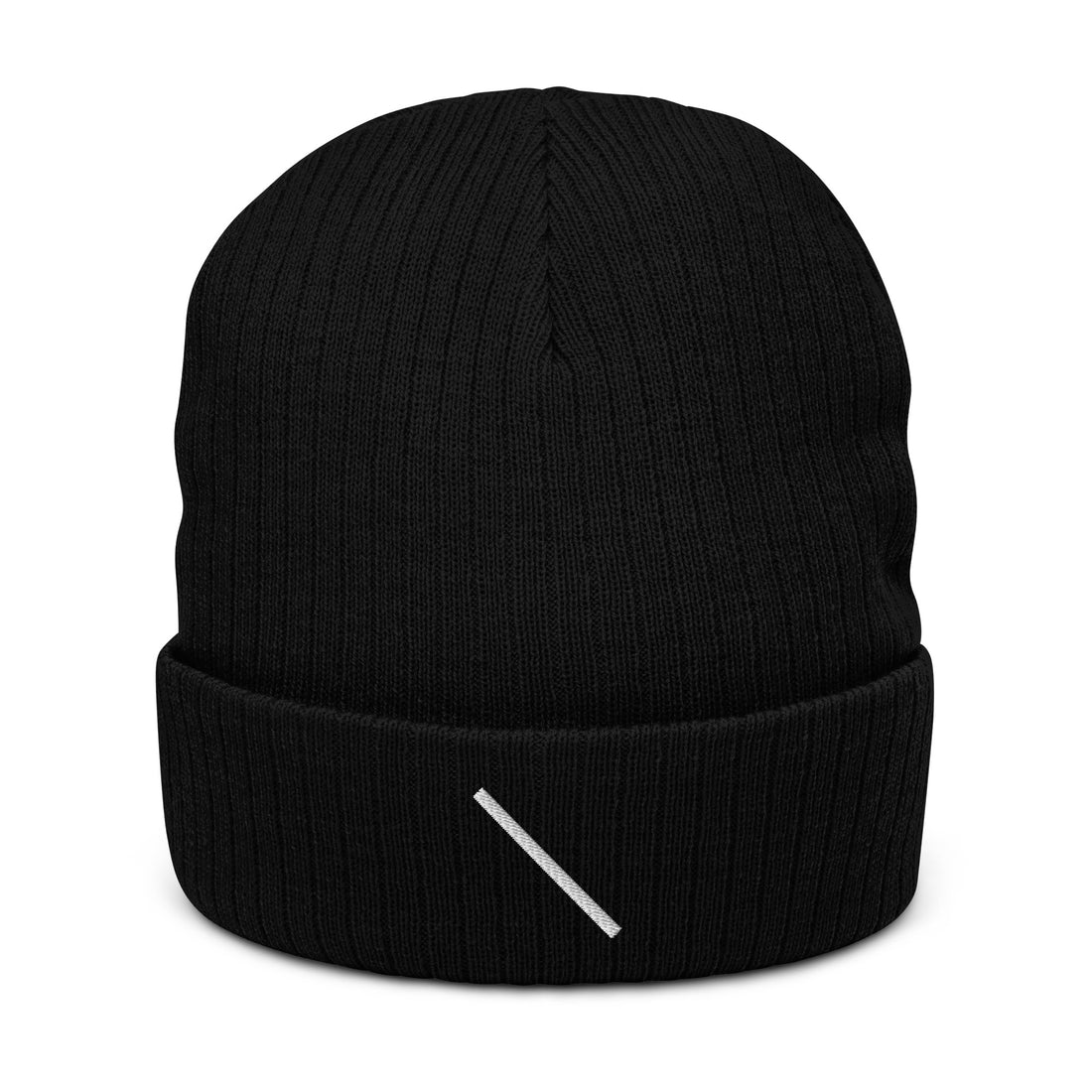 
  Ribbed knit beanie
