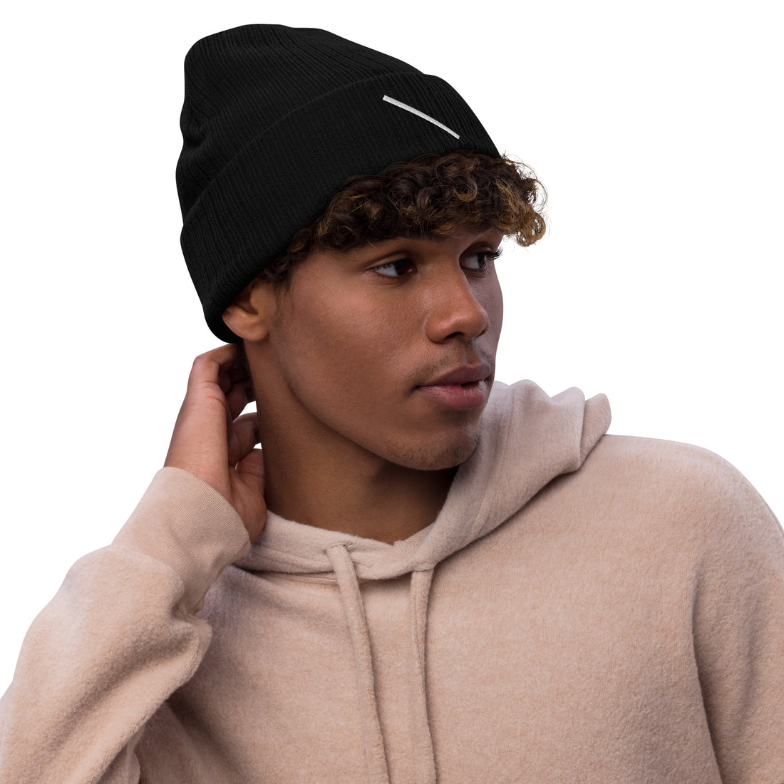 
  Ribbed knit beanie
