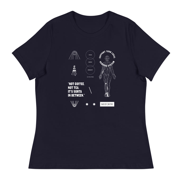 Suport your local nerve system womens T